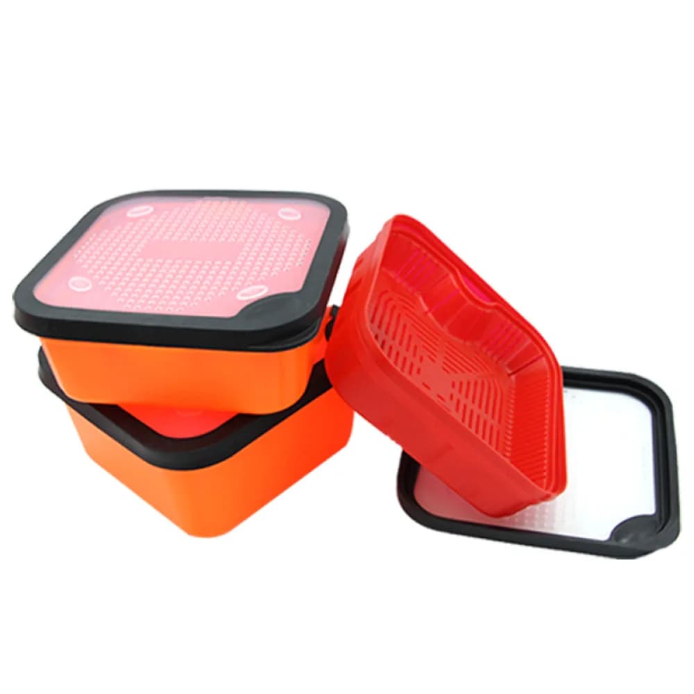 For Selco Fishing Accessory Bait Storage Container Breathable Live Worm Case Carp Fishing Equipment Durable Plastic Box