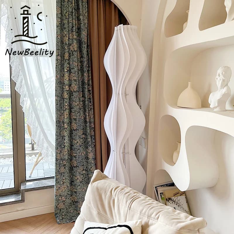 Mocha Brown Jacquard Splicing Velvet Thickened Curtains for Living Room Bedroom French Window Balcony Window Customized Finished