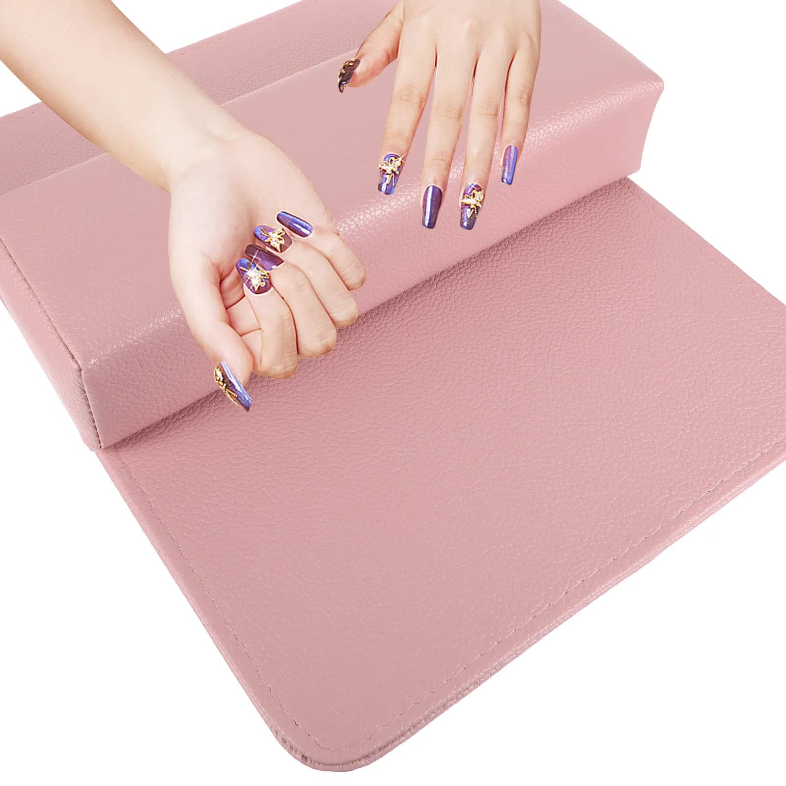 Set di 2 Cuscini Poggiapolsi per Nail Art, Tappetino per Manicure, Supporto Stabile per Polso, Strumento Portatile e Lavabile per Formazione in Salone