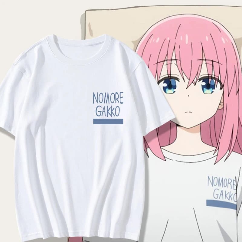 T-shirt casual da uomo con grafica minimalista, realizzata in morbido cotone 100%, ideale per l'uso quotidiano estivo e per le vibrazioni della cultura J-Pop