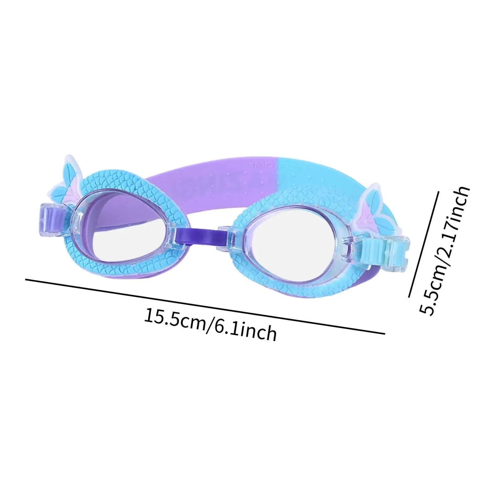 Comfortable Swim Goggles Anti Fog Waterproof Swimming Glasses with Easy Adjustment for Outdoor Pools Beach