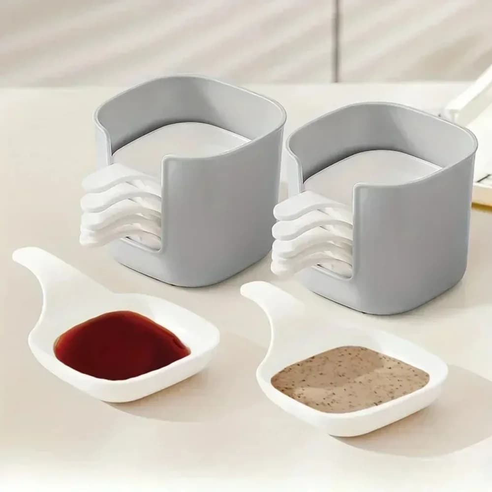 7 pz/set Piatto di Salsa Piatto di Salsa Alimentare Piatto da Immersione SetSnack Piatto di Condimento Contenitore di Cibo Piatti di Salsa di Pomodoro Forniture Da Cucina