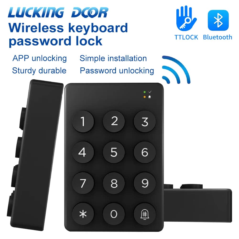 Tastiera digitale Wireless TTLOCK per il controllo degli accessi funziona con l'app ttlock senza fili dispositivi intelligenti Bluetooth apribottiglie per impronte digitali