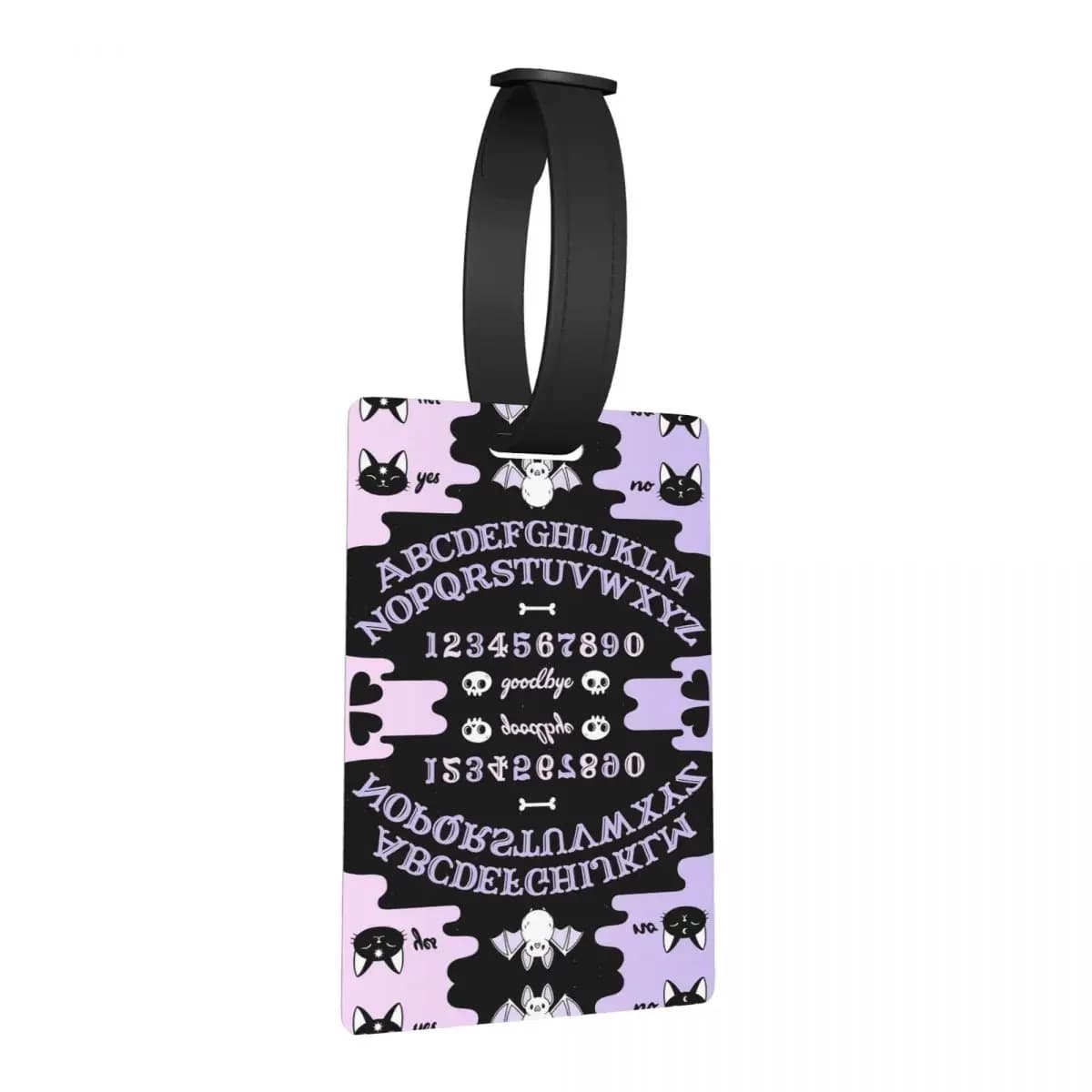 Simpatiche etichette per bagagli Ouija Pastel Nikury Accessori per valigie Moda da viaggio Etichetta per imbarco per bagagli Porta etichette ID Nome Indirizzo