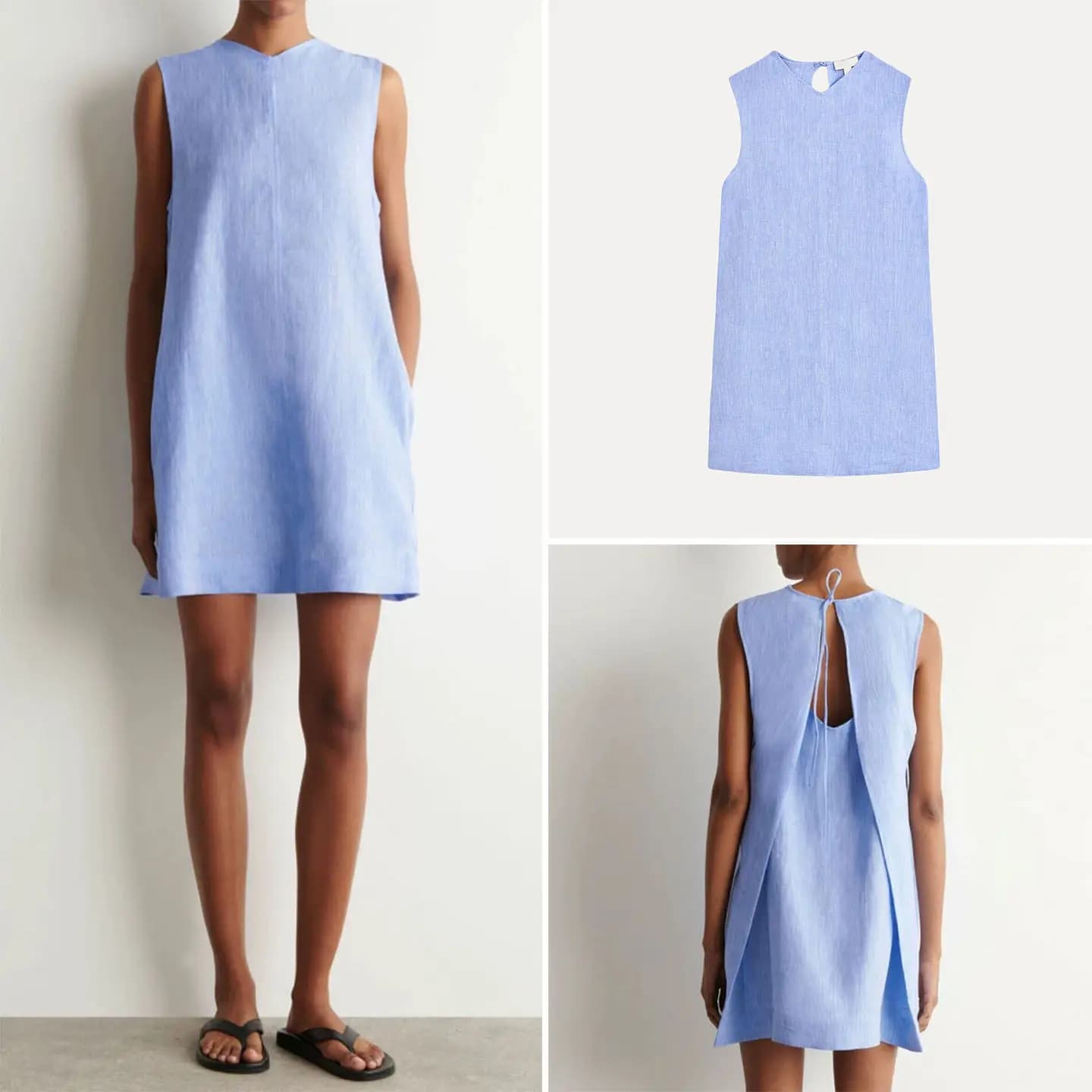 V-Neck Backless Dress Women's Summer Fashion 2026 Loose Waist Other Material 100% Sleeveless Gown for Ladies Daily Use