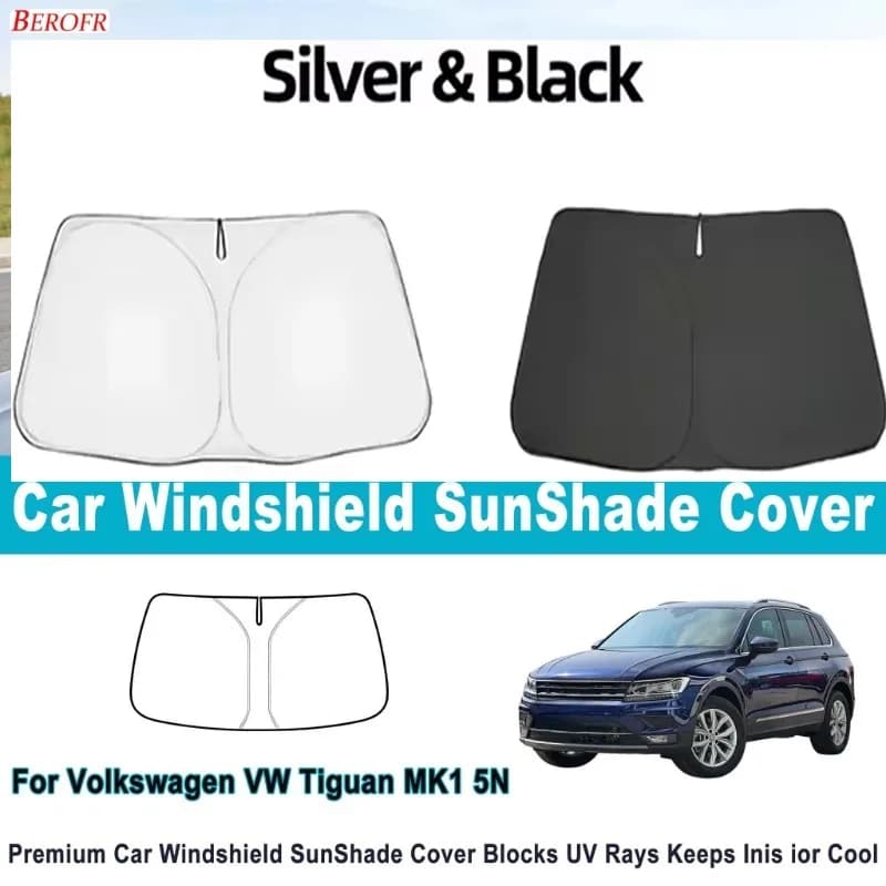 For Volkswagen VW Tiguan MK1 5N 2009-2016 Car Windshield Sunshade Cover Front Window Sun Shade Heat Insulation Auto Accessories