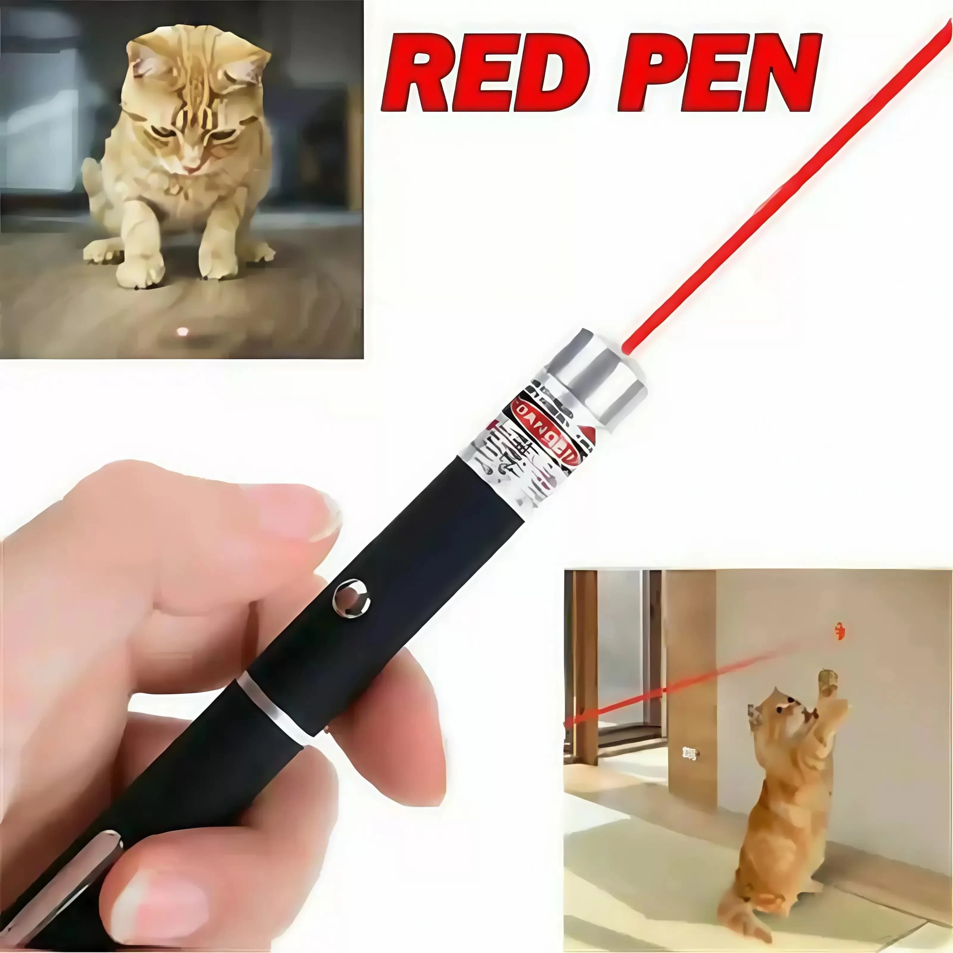 Red Laser Pointer Pen - Long-range Single-point Laser for Pets Toys for Cats/Dogs, Outdoor Tour Presentations