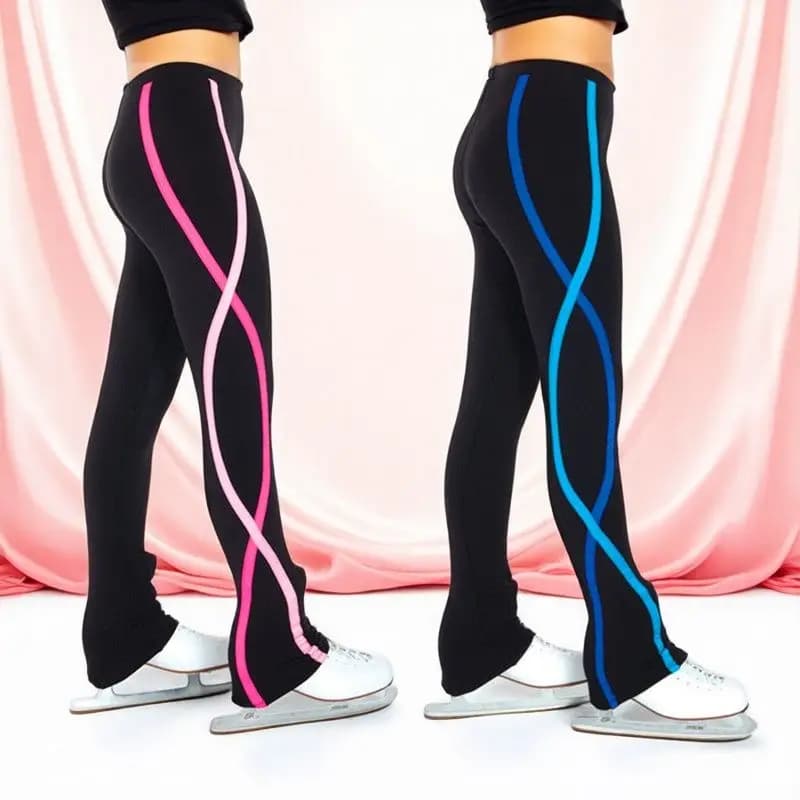 LIUHUO Dance Costume da performance per adulti per ragazze da donna Pantaloni da competizione Body da pattinaggio artistico su ghiaccio Pantaloni da allenamento per adolescenti