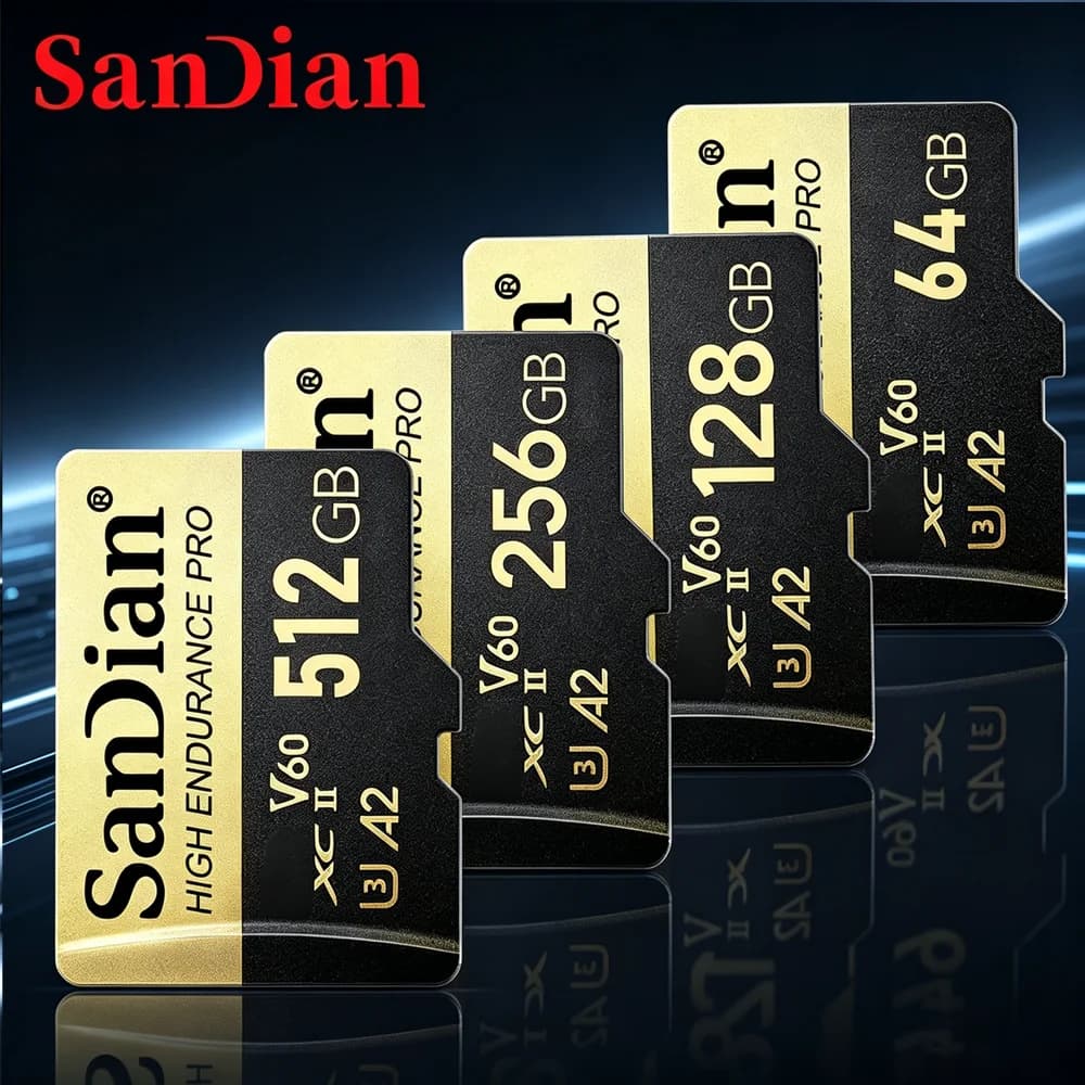 High-Speed SD Card 128GB 512GB Micro TF Memory U3 V30 for Car DVR Truck Recorder 4K Video Surveillance Best Seller Hot Sale
