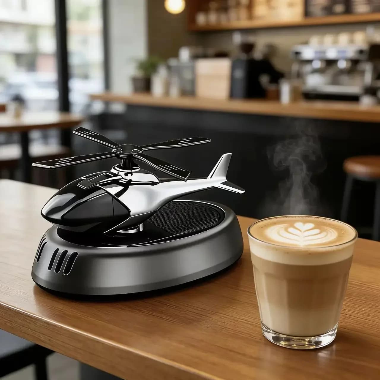 Airplane Shape Solar Energy Car Deodorant, Rotating Scenter for Aromatherapy, Gymnastic Ornament for Dashboard, Delete Odori, Decoration