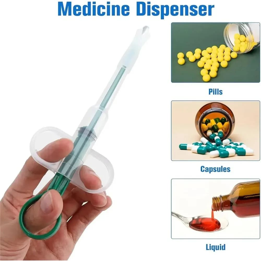Dog Cat AccessoriesPet Syringe Tablet Pill Gun Piller Push Dispenser Medicine Water Milk Container Tube Feeder Tools