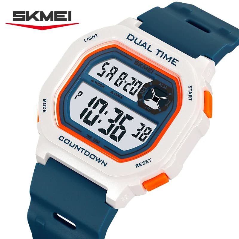 SKMEI 2543 Military Stopwatch Waterproof Multifunctional Digital Sports Watch for Mens Week Alarm Men Wristwatches Reloj Hombre