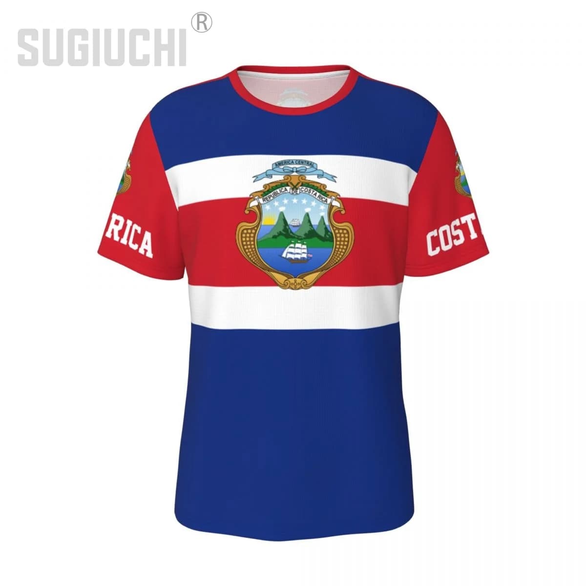 T-shirt unisex Nation con emblema della Costa Rica, magliette per uomo e donna, regali per tifosi di calcio, abbigliamento personalizzato