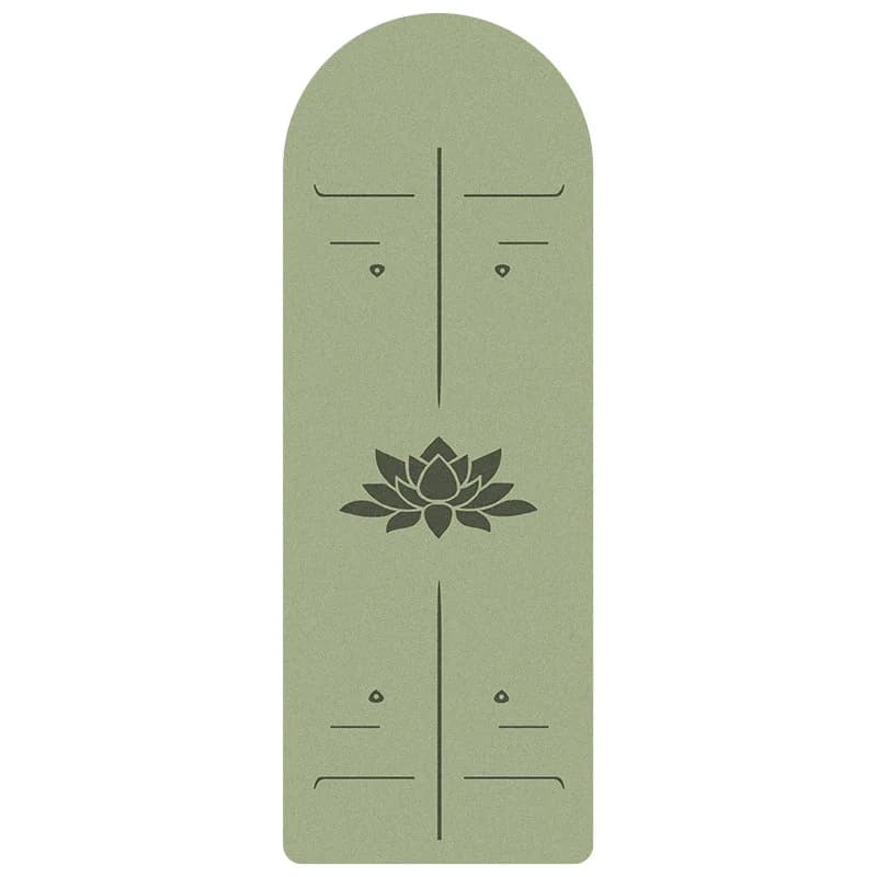 Frosted rubber yoga mat, non-slip thickened and odorless, semi-circular yoga mat