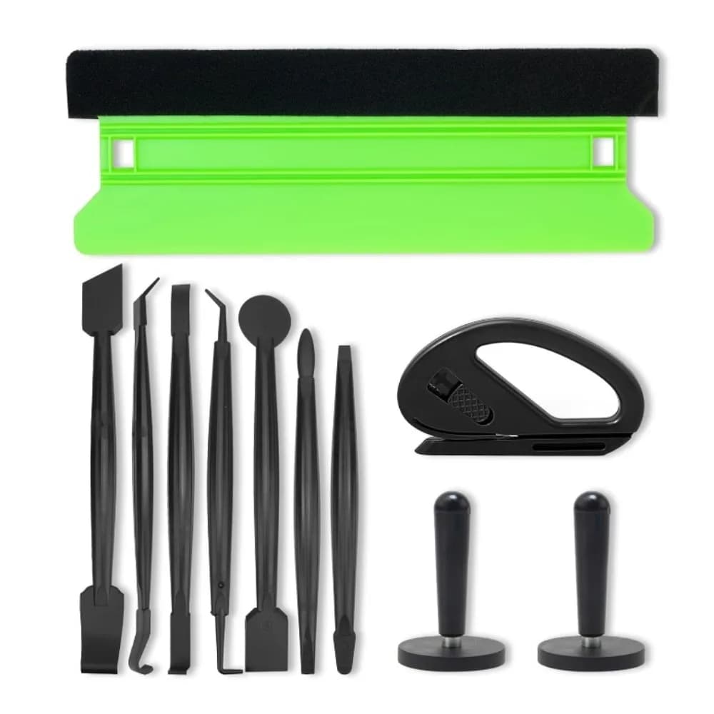 TOFAR Applicatore Vinile Kit di Strumenti per Avvolgimento Auto 21 Centimetri Feltro Seccatoio Magnete Titolare Taglierina Del Vinile Pellicola di Carbonio Raschietto Finestra Tinta Set di Strumenti