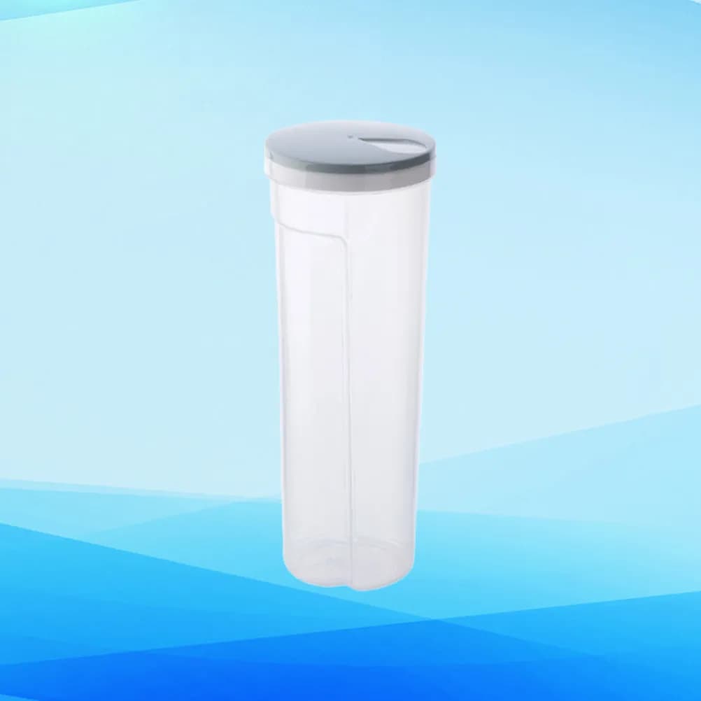 Contenitore in Plastica per Conservazione Cereali, Azzurro Trasparente, Sigillato, per Noodle, Snack, Avena, Uso in Cucina, Contenitore per Alimenti Secchi