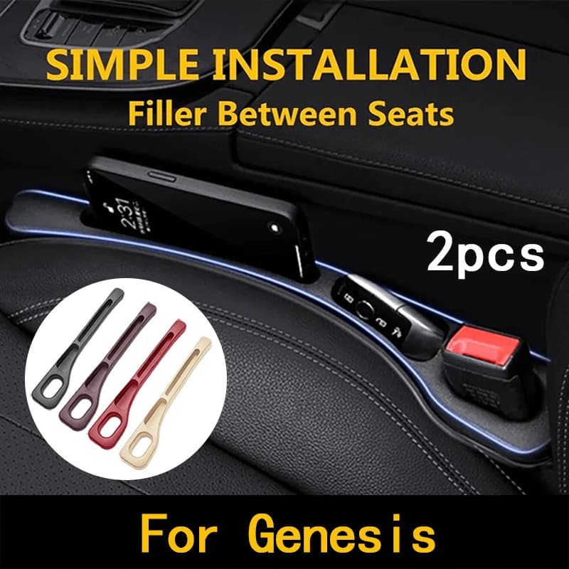 2 pezzi per Genesis G80 GV70 GV80 GV60 G70 Essentia G90 X seggiolino auto gap riempitivo tra le fessure del sedile decorazione interna accessori