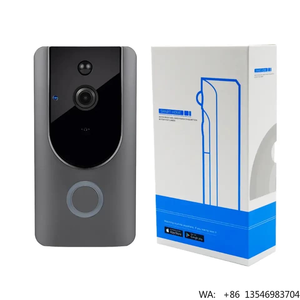 Door Bell Monitor Tuya Wifi Ip Doorbell With Wireless Camera