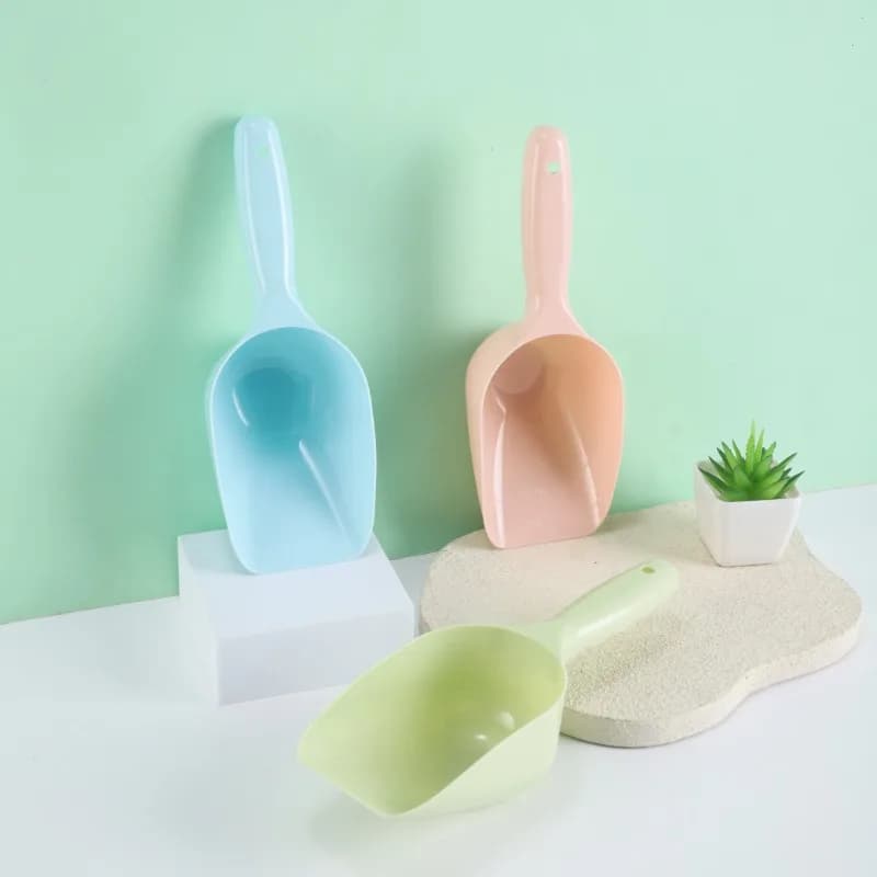 Piccola Paletta in Plastica per Cibo per Animali, Design Profondo, Cucchiaio Portatile per Cani e Gatti, Accessorio per l'Alimentazione