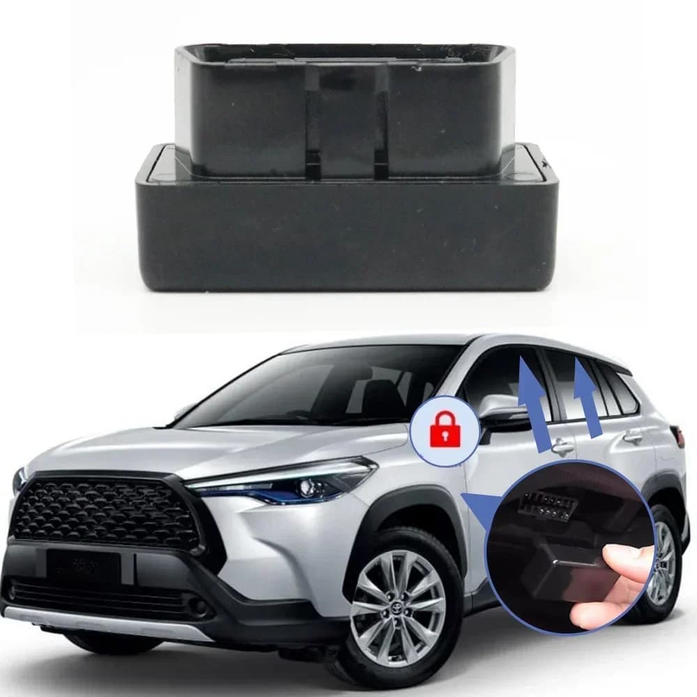 Auto Power Window Control Lifter OBD Device Speed Lock Unlock Plug per Toyota Corolla Cross 2020 2021 2022 2023 2024