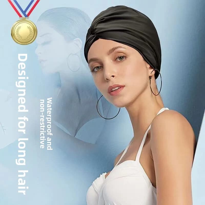Cuffia da Nuoto Grande da Donna, Nuova 2026, Professionale, Anti-pressione, Protezione Orecchie, Resistente all'Acqua, per Capelli Lunghi