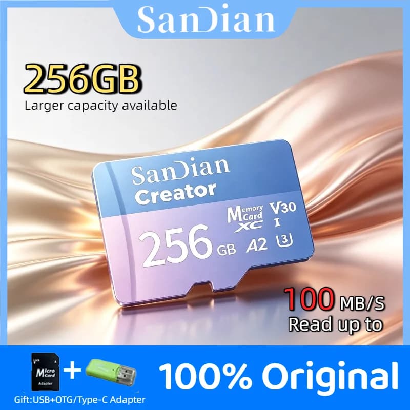 Surveillance Dash Cam Original High Endurance Micro TF SD Card 128GB 256GB V30 C10 For Home Security Memory A1 App Performance