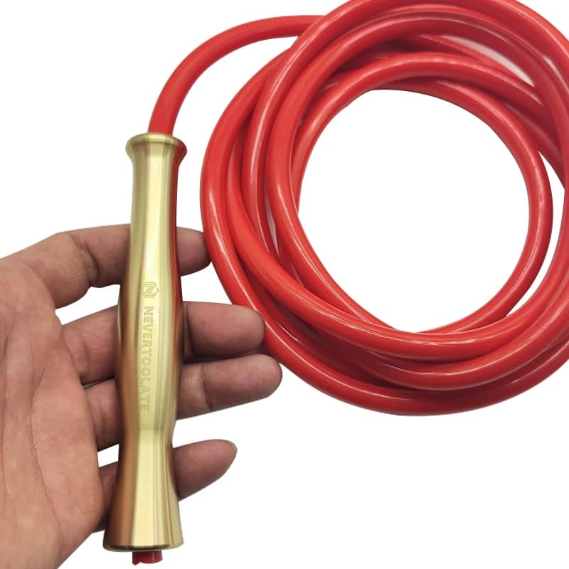 NEVERTOOLATE 720 grams Copper jump rope jumping rope 9mm PVC ROPE Hiit fitness rope heavy crossfit