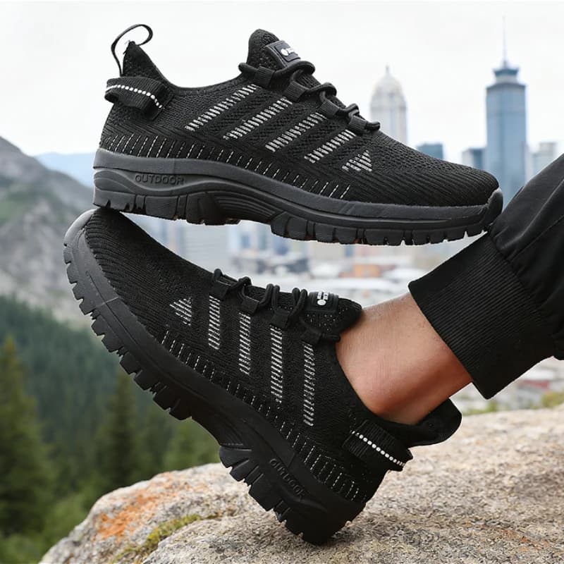Scarpe da ginnastica sportive da esterno da uomo 2025 Scarpe in maglia traspirante antiscivolo per escursionismo, palestra, corsa, calzature casual comode e leggere