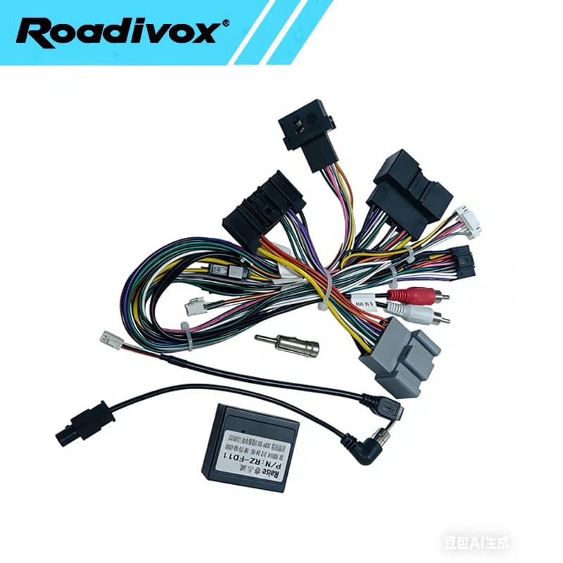 Adattatore per autoradio Android 16 PIN, cavo di alimentazione per cablaggio stereo, decodificatore Canbus per Ford Fiesta 2009-2014