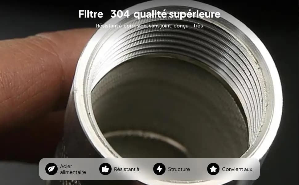 Filtro a Rete in Acciaio Inossidabile per Tubo da Giardino 3/4, Protezione per Pompa Irrigazione e Acquario