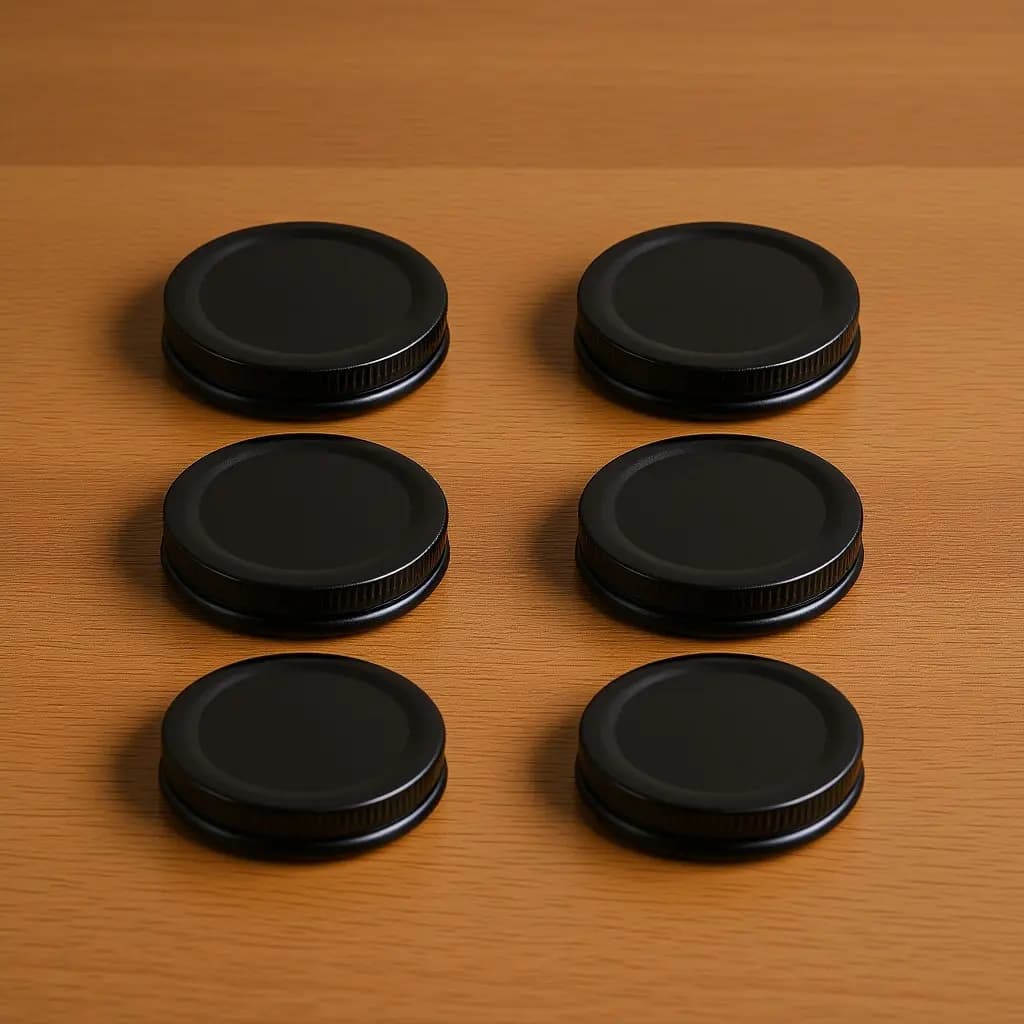 10 Pezzi Coperchi Standard per Barattoli da 70 mm in Latta, Ermetici, per Conservazione Alimenti, Marmellate, Sottaceti, Frutta Secca, Uso Versatile