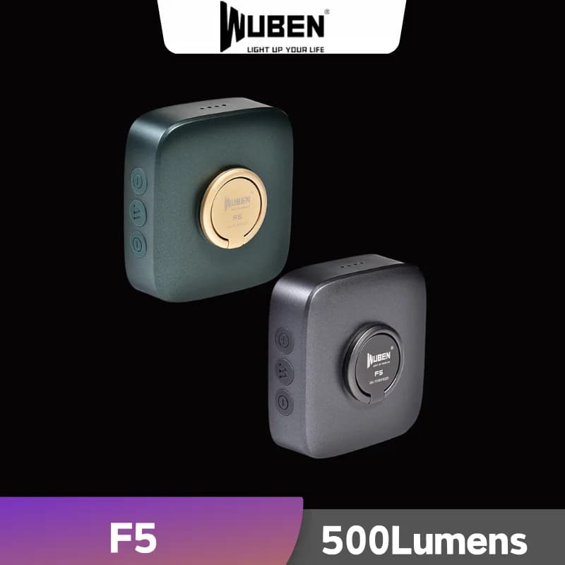 WUBEN F5 Luce da campeggio multipla Torcia mobile ricaricabile da 500 lumen Torcia portatile per illuminazione esterna