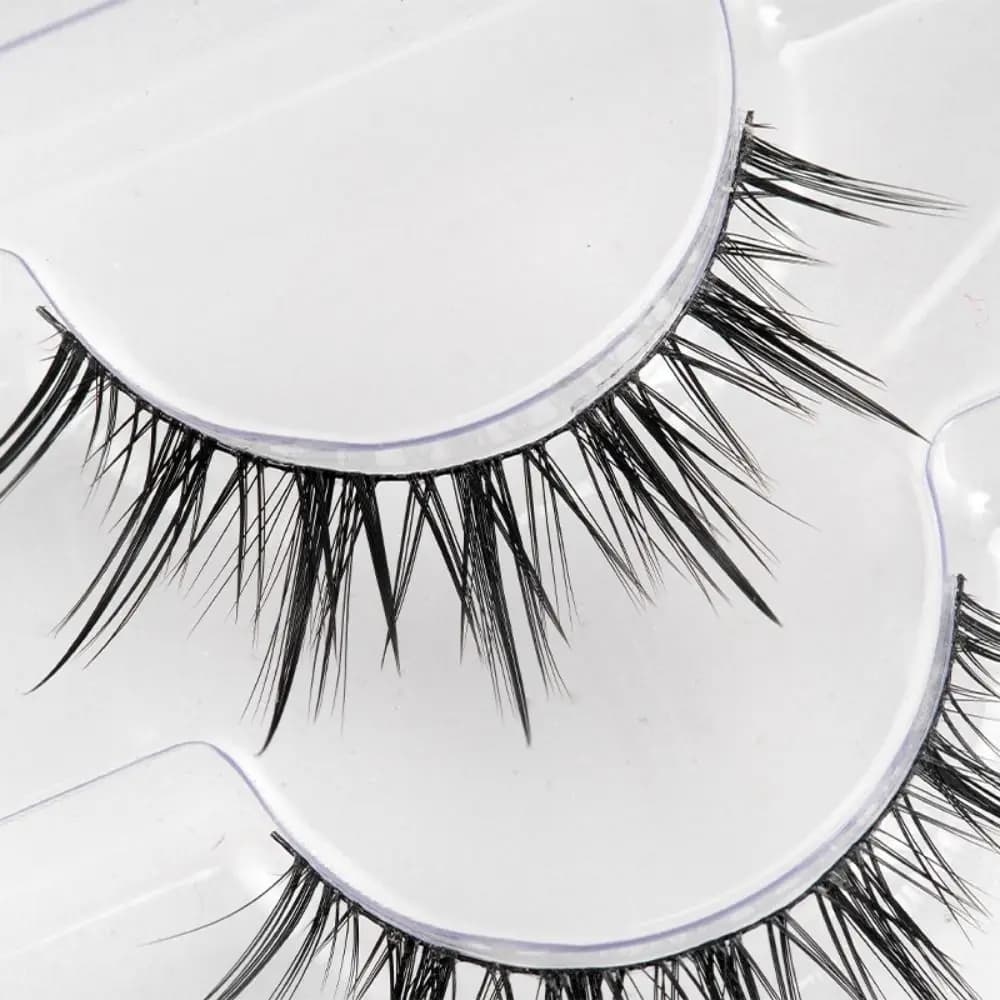 8 Paia di Ciglia Finte a Striscia Intera Effetto Naturale Little Devil, Ciglia Finte Densi e Morbide per Trucco Occhi Fai da Te