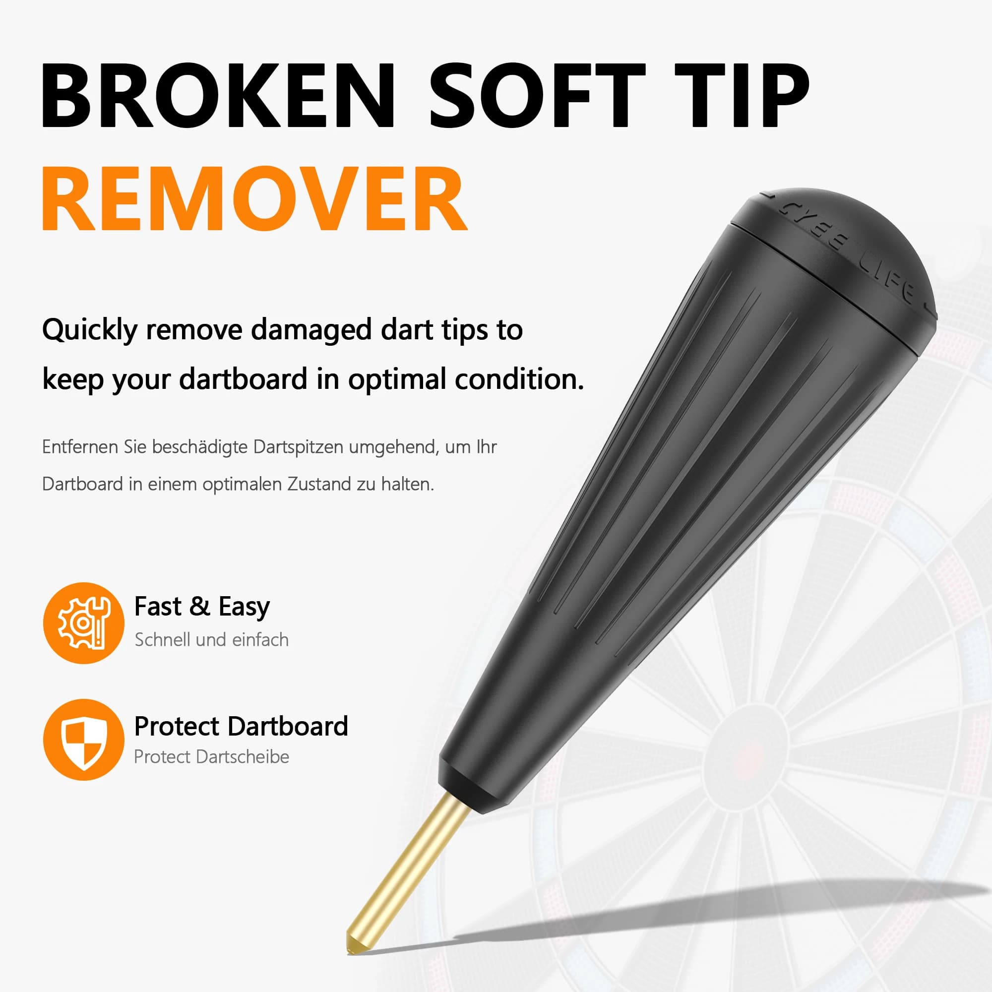 CyeeLife Broken Soft Tip Darts Point Extractor Removal Tool for Electronic Dartboards Drop Shipping