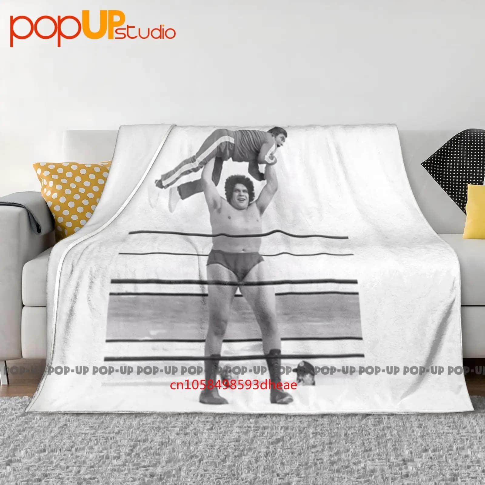 Gorilla Press Andre The Giant Coperta ultra morbida trapunta invernale Copridivano Copriletto