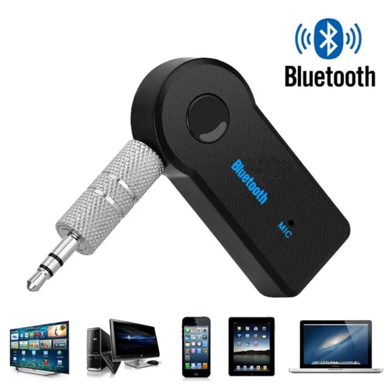 Aux Car Bluetooth 5.0 Ricevitore 3.5mm 3.5 AUX Jack Musica stereo Audio Trasmettitore per auto Amplificatore altoparlante Adattatore wireless con microfono