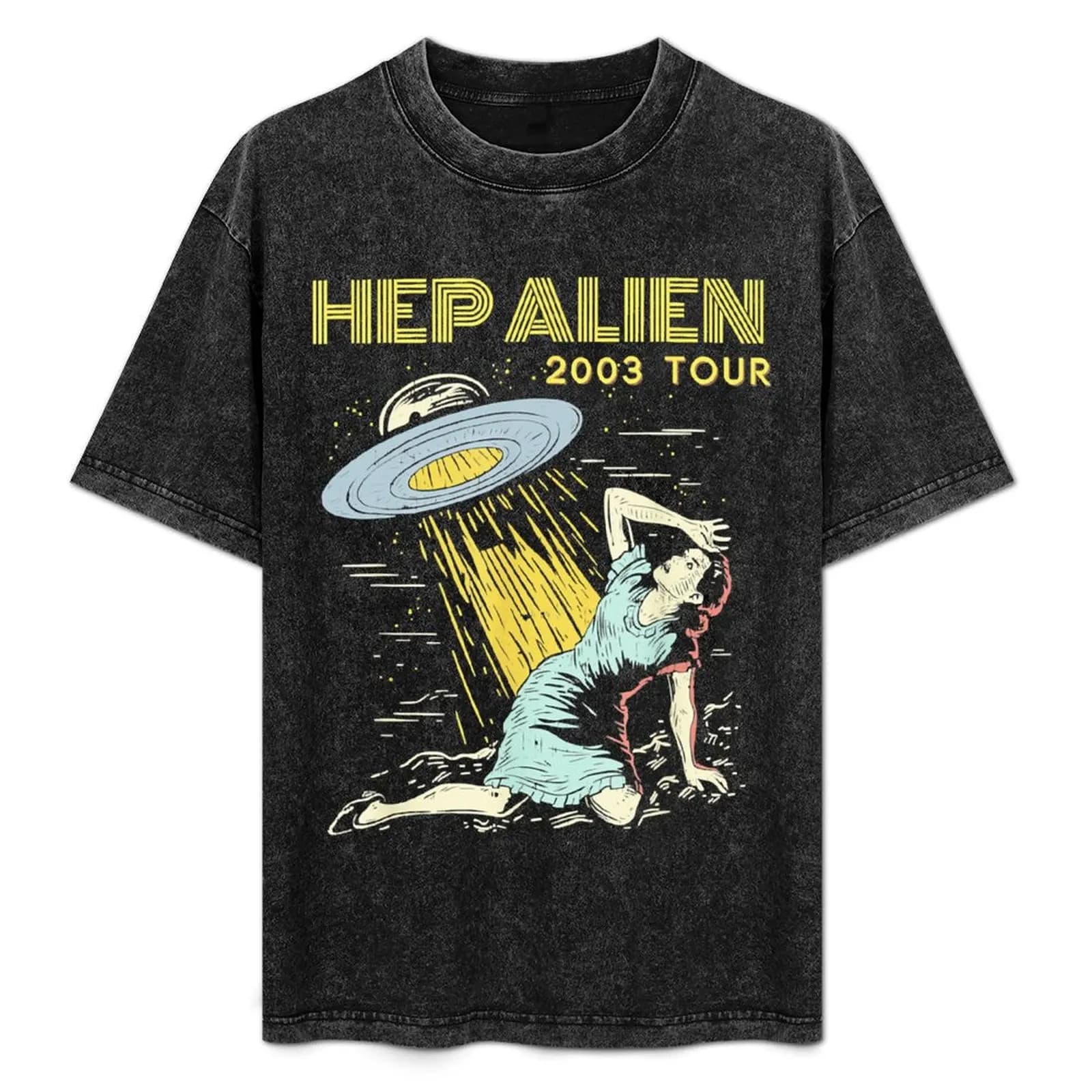 T-shirt Hep Alien Band Pop Culture T-shirt semplice e casual in cotone a maniche corte