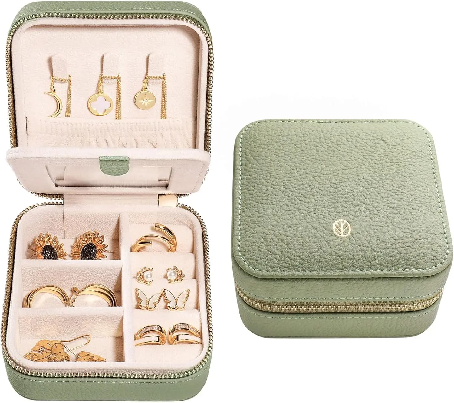 Travel Jewelry Organizer for Women - Portable Case for Necklaces, Earrings, Rings - Fashionable Gift for Best Friend