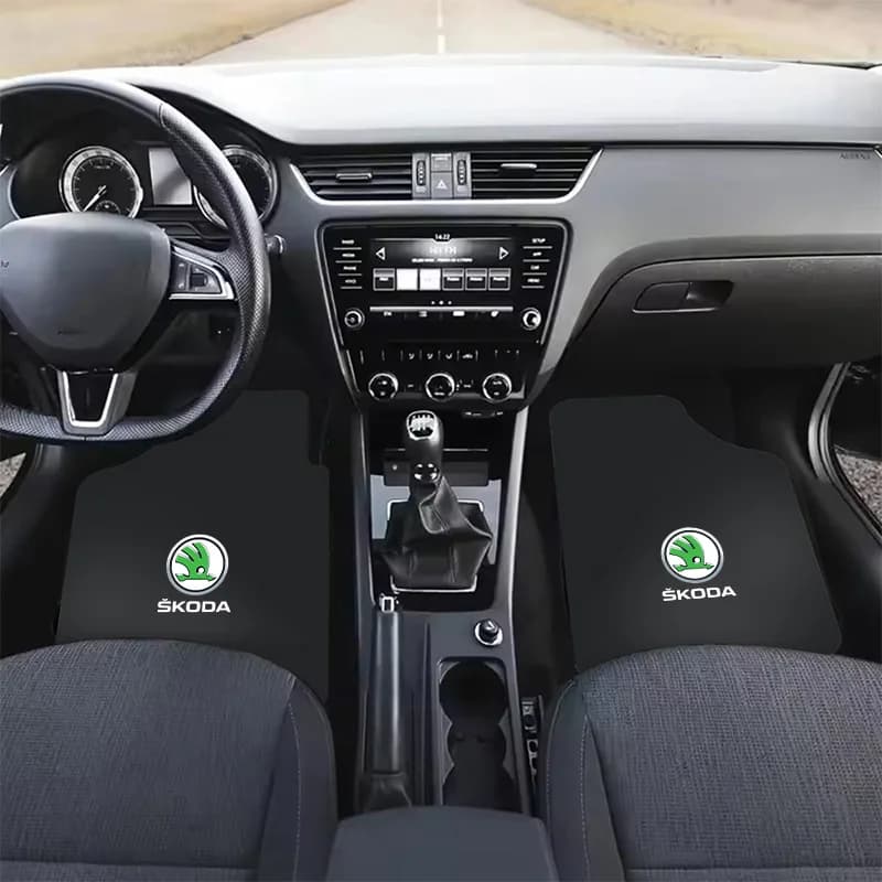 Nuovo Auto Anteriore e Posteriore Automotive Tappeto Tappetino antiscivolo Accessori Auto Per Skoda Octavia A7 Fabia Superb Rapid Kodiaq Karoq