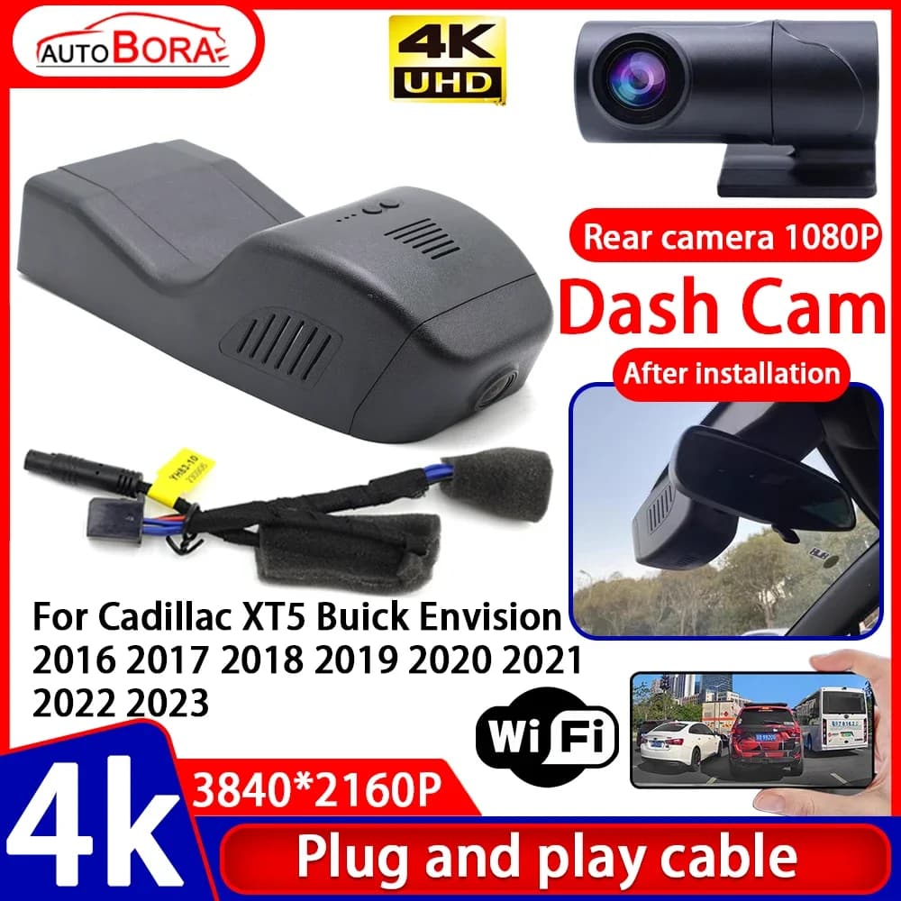 DVR Recorder for Auto with Night Vision 4K Plug and Play for Cadillac XT5 Buick Envision 2016-2023
