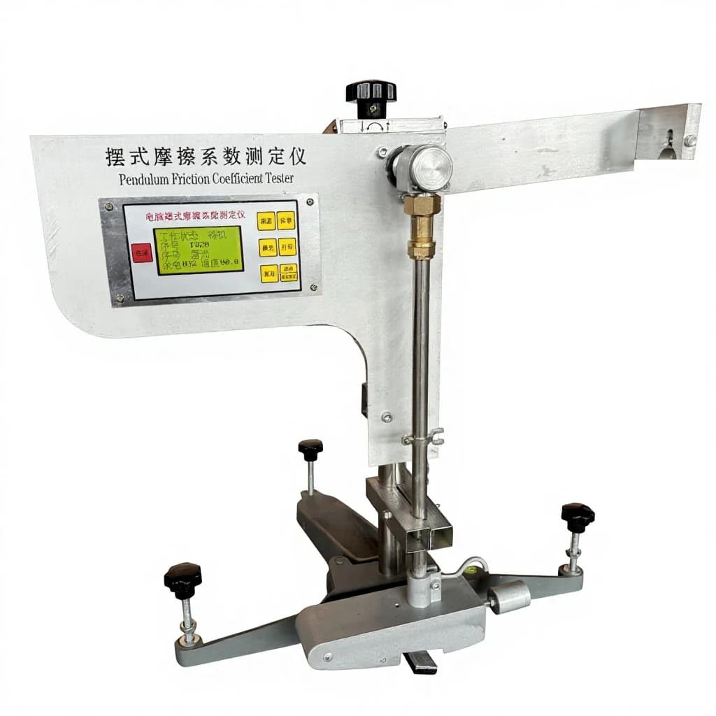 Misuratore Digitale del Coefficiente di Attrito a Pendolo per Test di Resistenza allo Scivolamento su Superfici in Plastica e Metallo di Materiali Stradali