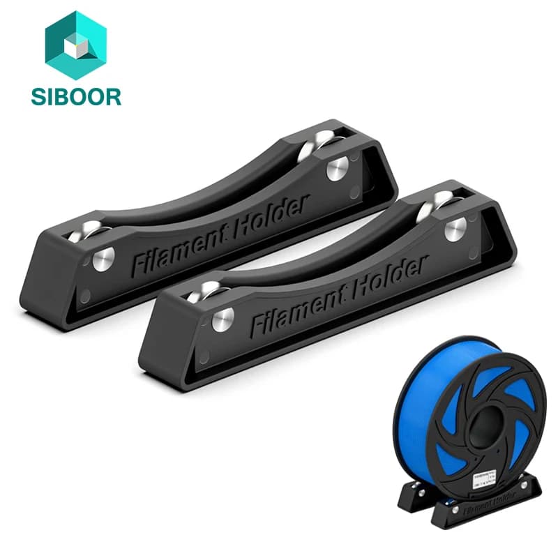 3D Printer Filament Reel Support Consumable Shelves Supplies Fixed Seat for ABS PLA PETG 3D Printing Material Rack Tray Black