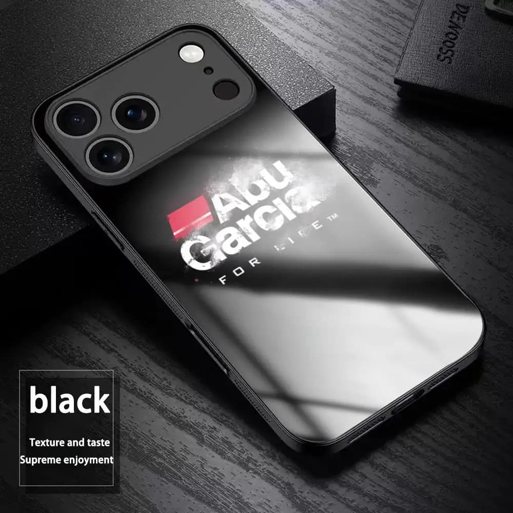 Simple life abu-garciaS ins Phone Case For iPhone17 Air 16 e 15 14 13 12 11 Plus Mini Pro Max Glass Magnetic Case