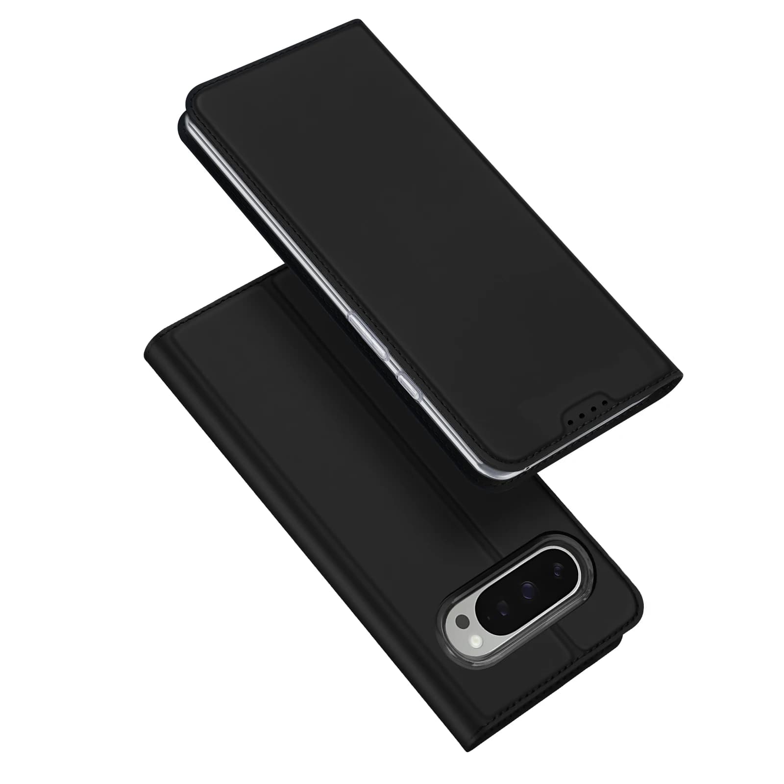 DUX DUCIS Flip custodia a portafoglio in pelle ultrasottile per Google Pixel 9 Pro XL 8a, con slot magnetico per carte, antiurto