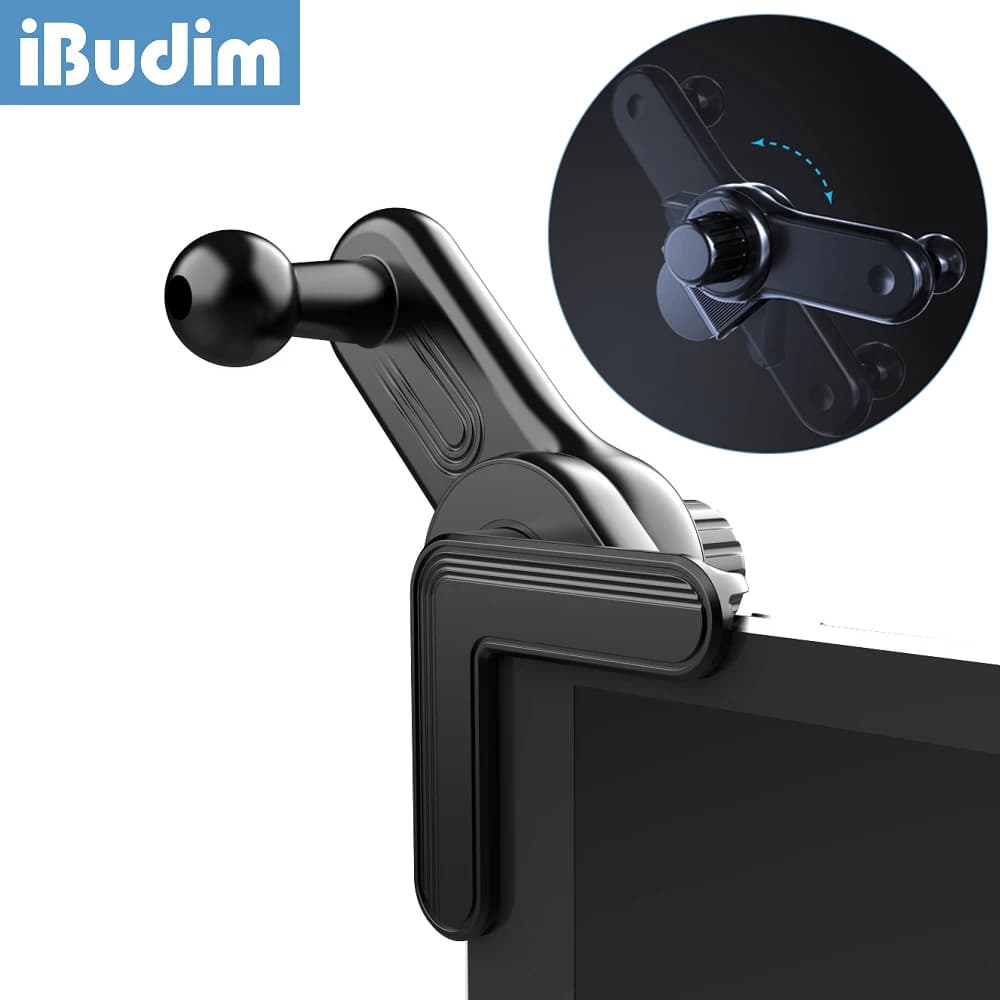 iBudim Schermo di visualizzazione per auto Supporto per telefono Accessori base Testa a sfera da 17 mm Staffa universale per telefono per auto Base fissa per Tesla