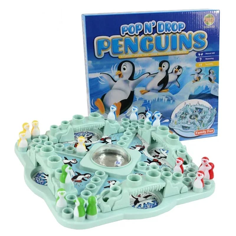 Scacchi Volanti Penguin, Scacchi Saltanti, Dadi Giganti, Giochi Educativi Interattivi Genitore-Figlio, Giochi da Tavolo per Bambini, Giochi per Feste, Regalo