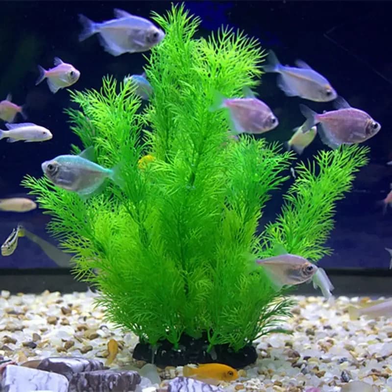 Piante artificiali decorative per acquario, erba acquatica in plastica per decorazioni di acquari e vasche per pesci