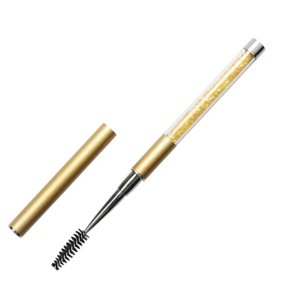Brush for Mascara Adjustable with Hood, Transparent Tube, Dustproof, Creative and Glittered