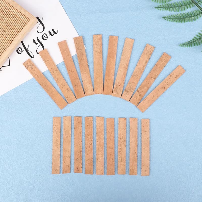 * New Sale 10Pcs Clarinet Cork Saxophones Clarinet Neck Cork Joint Sheets for Saxophones Musical Instruments Accessories