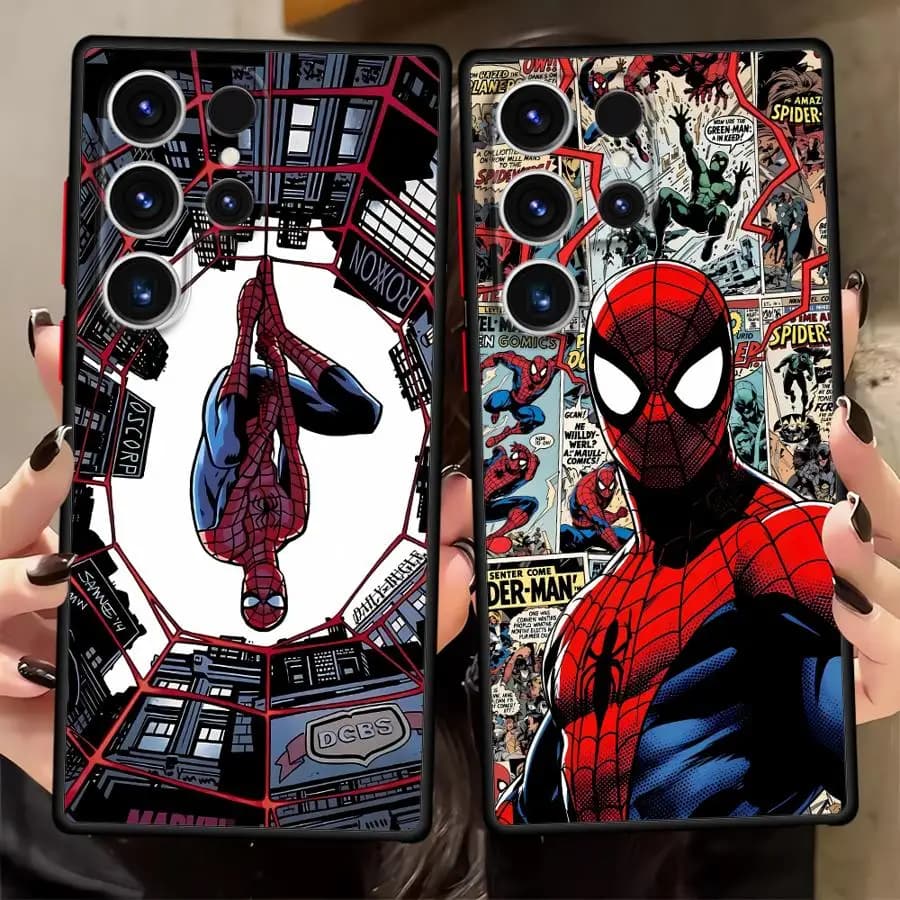 Cover for Samsung Galaxy Note 20 Ultra 10+ S24 Plus S25 Ultra S21 S20 FE S23 FE S26 S22, Rear Case for Phone Marvel Comic